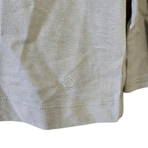Men's Vustra Driftwood Polo Size L Long Sleeve Casual NWT 100% Organic Cotton - Picture 6 of 8